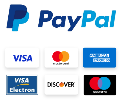 Paga con Paypal o carta di credito